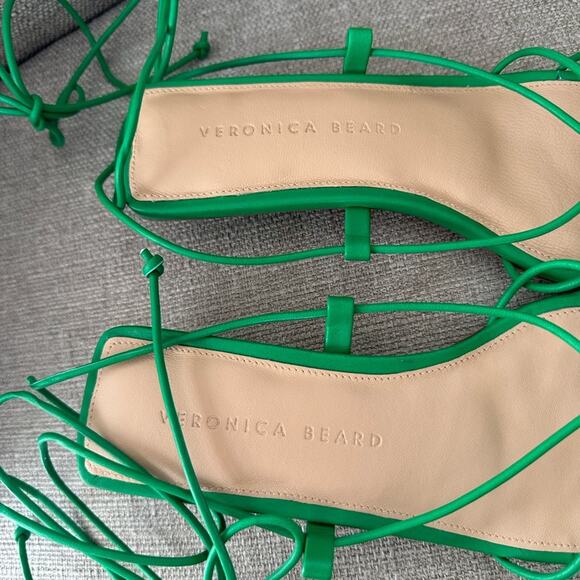 NIB: Veronica Beard Foley Ankle Tie Sandal - Picture 3 of 8